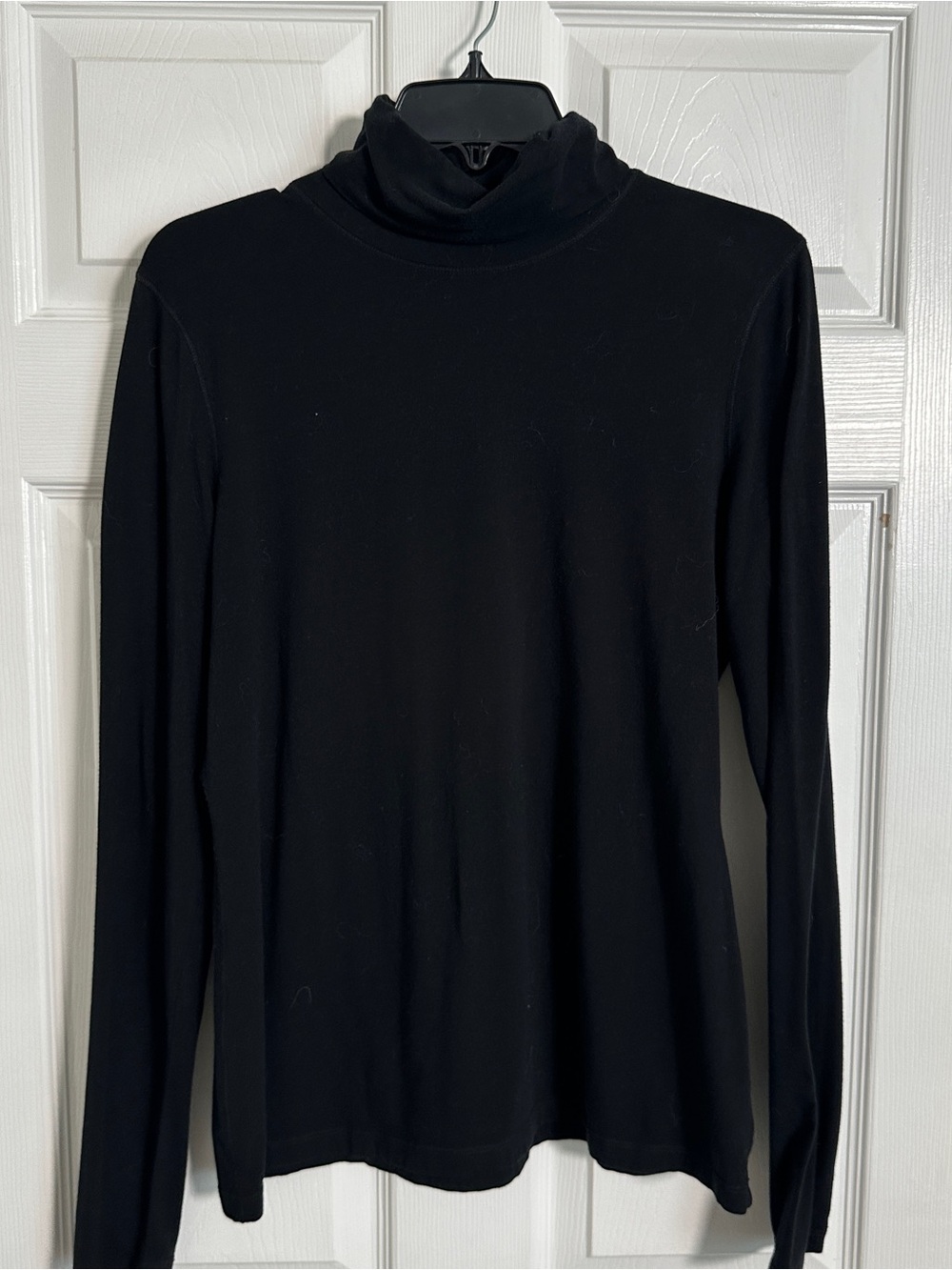 Ruff Hewn Black Long-Sleeve Turtleneck Top